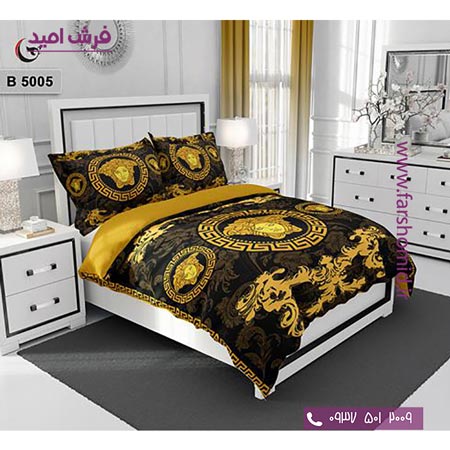 ست روتختی طرح هنری و برند 6 تکه اولدوز ورساچه کد B 5005