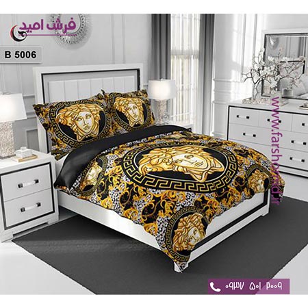 ست روتختی طرح هنری و برند 6 تکه اولدوز ورساچه کد B 5006