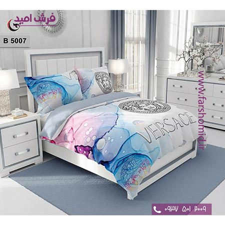 ست روتختی طرح هنری و برند 6 تکه اولدوز ورساچه کد B 5007