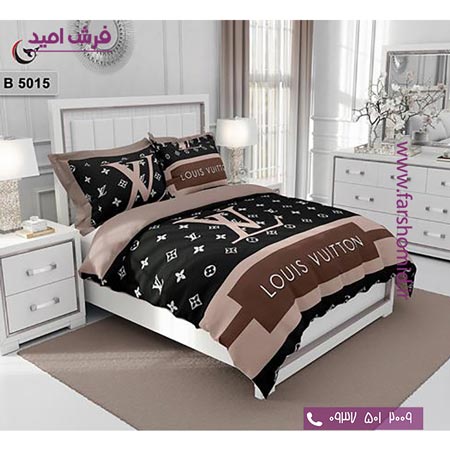 ست روتختی طرح هنری و برند 6 تکه اولدوز ال وی کد B 5015