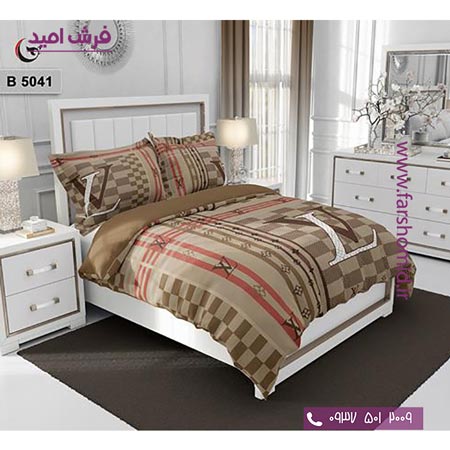 ست روتختی طرح هنری و برند 6 تکه اولدوز لویی ویتون LV کد B 5041