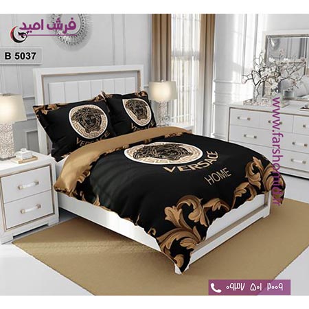 ست روتختی طرح هنری و برند 6 تکه اولدوز ورساچه هوم کد B 5037