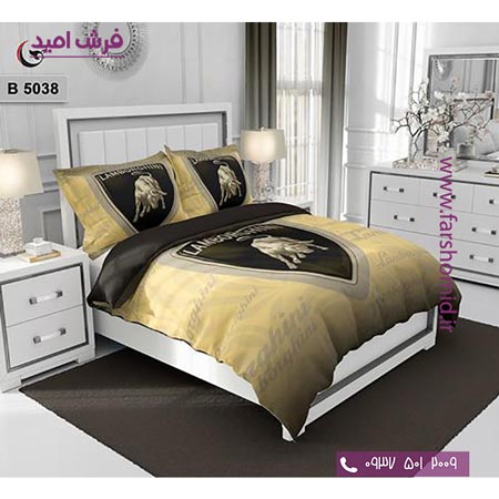 ست روتختی طرح هنری و برند 6 تکه اولدوز لامبورگینی کد B 5038