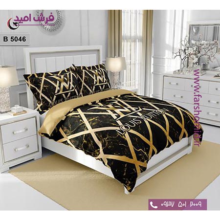 ست روتختی طرح هنری و برند 6 تکه اولدوز لویی ویتون LV کد B 5046