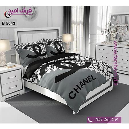 ست روتختی طرح هنری و برند 6 تکه اولدوز شنل کد B 5043