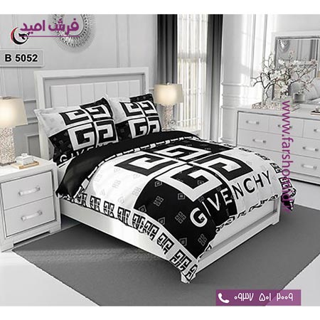 ست روتختی طرح هنری و برند 6 تکه اولدوز جیوانچی کد B 5052