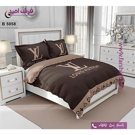 ست روتختی طرح هنری و برند 6 تکه اولدوز لویی ویتون LV کد B 5058