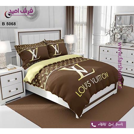 ست روتختی طرح هنری و برند 6 تکه اولدوز لویی ویتون LV کد B 5068