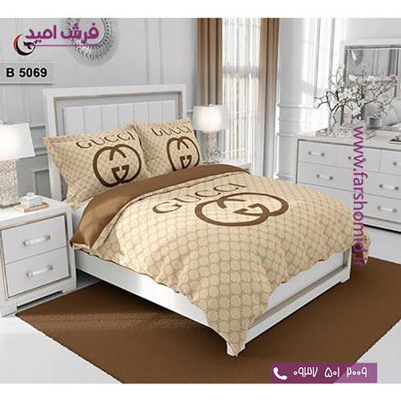 ست روتختی طرح هنری و برند 6 تکه اولدوز گوچی کد B 5069