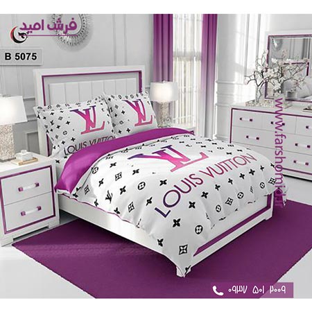 ست روتختی طرح هنری و برند 6 تکه اولدوز لویی ویتون LV کد B 5075