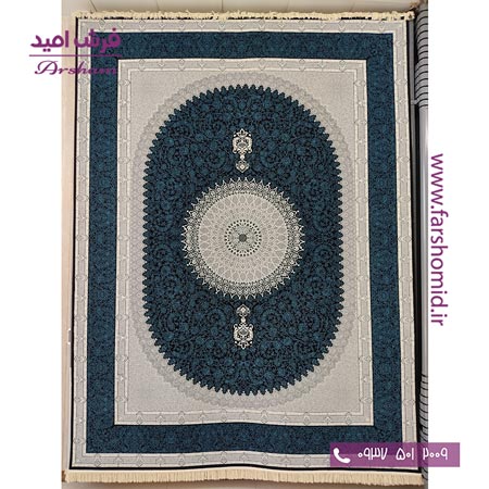 فرش ماشینی 700 شانه 8 رنگ طرح 804104 زغالی فرش آرشام