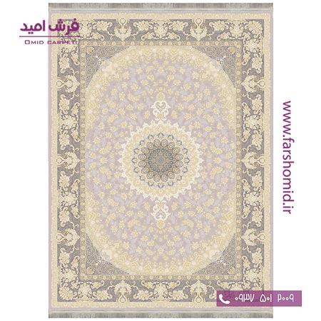فرش ماشینی 1200 شانه 8 رنگ برجسته 11001 گردویی آرشام