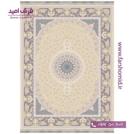 فرش ماشینی 1200 شانه 8 رنگ برجسته 11008 گردویی آرشام