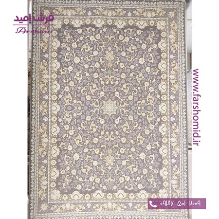 فرش ماشینی 1200 شانه 8 رنگ برجسته 11302 گردویی آرشام