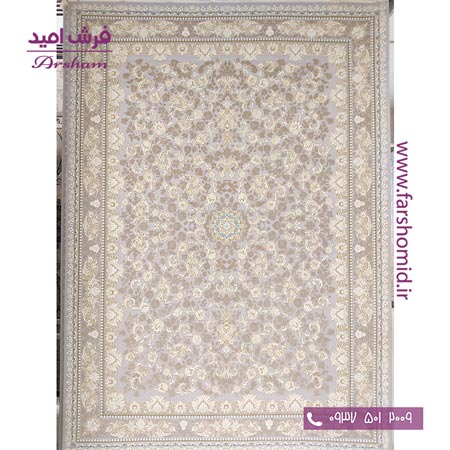 فرش ماشینی 1200 شانه 8 رنگ برجسته 11311 گردویی آرشام