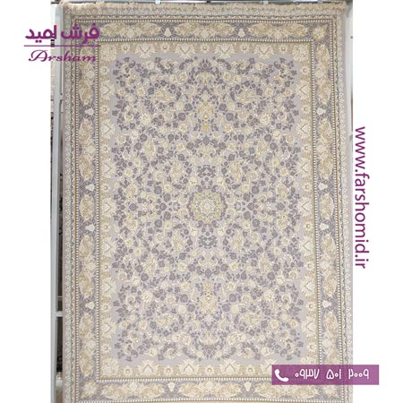 فرش ماشینی 1200 شانه 8 رنگ برجسته 11321 گردویی آرشام