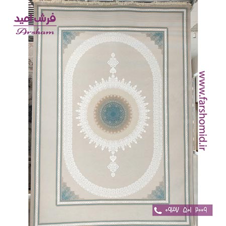 فرش ماشینی 1200 شانه 8 رنگ برجسته 11901 گردویی آرشام