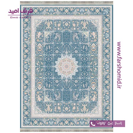 فرش ماشینی 1200 شانه 8 رنگ برجسته 20704 کاربنی آرشام