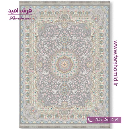 فرش ماشینی 1200 شانه 8 رنگ برجسته 21702 متالیک آرشام