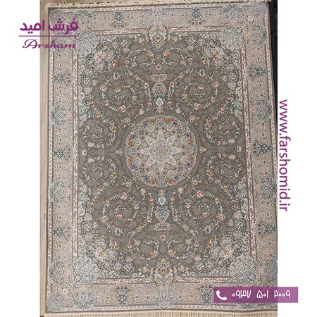 فرش ماشینی 1200 شانه 8 رنگ برجسته 22202 متالیک آرشام