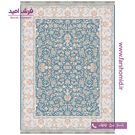 فرش ماشینی 1200 شانه 8 رنگ برجسته 22104 اطلسی آرشام
