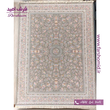 فرش ماشینی 1200 شانه 8 رنگ برجسته 23502 متالیک آرشام