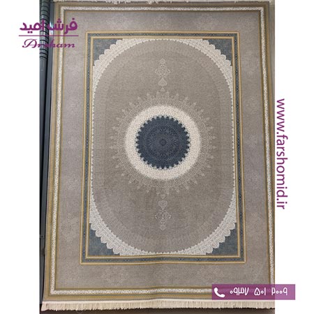 فرش ماشینی 1200 شانه 8 رنگ برجسته 23802 متالیک آرشام