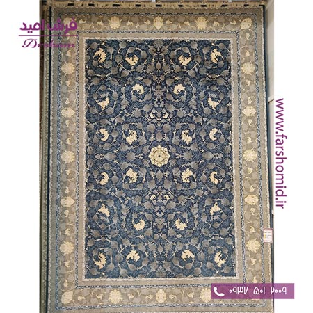فرش ماشینی 1200 شانه 8 رنگ برجسته 23904 اطلسی آرشام
