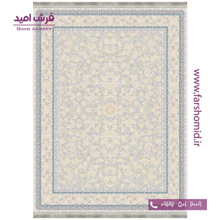 فرش ماشینی 1200 شانه 8 رنگ برجسته 23901 طوسی آرشام