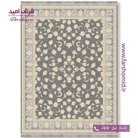 فرش ماشینی 1200 شانه 8 رنگ برجسته 24202 متالیک آرشام
