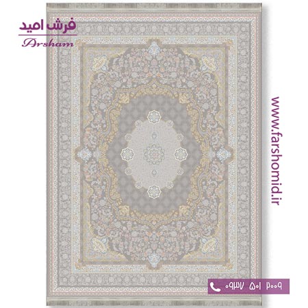 فرش ماشینی 1200 شانه 8 رنگ برجسته 24502 متالیک  آرشام
