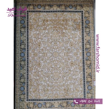 فرش ماشینی 1200 شانه 8 رنگ برجسته 24801 طوسی آرشام