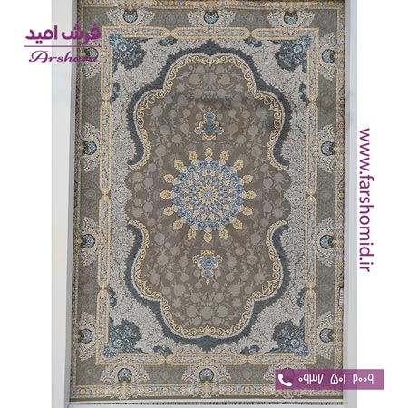 فرش ماشینی 1200 شانه 8 رنگ برجسته 24602 متالیک آرشام