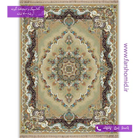 700 شانه 8 رنگ طرح 793 نیلا بژ آرشام