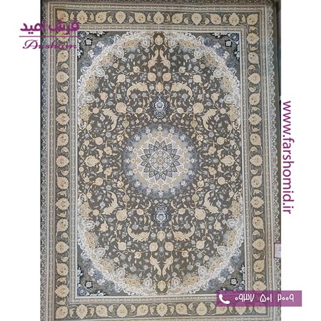 فرش ماشینی 1200 شانه 8 رنگ برجسته 24902 متالیک آرشام