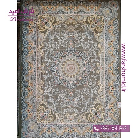 فرش ماشینی 1200 شانه 8 رنگ برجسته 25302 متالیک آرشام