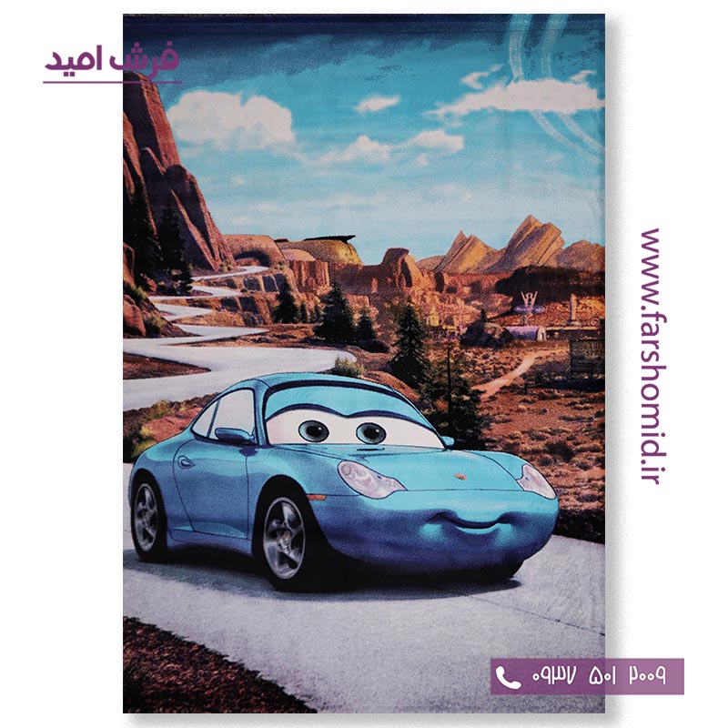 فرش ماشینی طرح دوستان ماشینی 1172 کودک فرش آنا