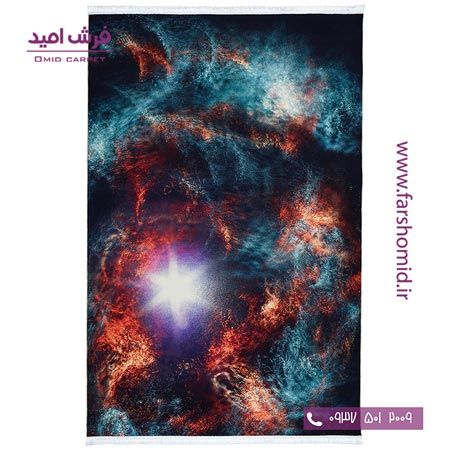 فرش 700 شانه طرح کهکشان  100433 کلاریس محتشم