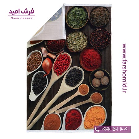 فرش 700 شانه طرح قاشق ادویه 100497 کلاریس محتشم