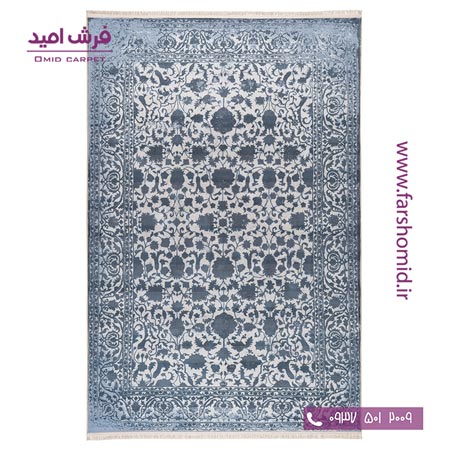 فرش 700 شانه طرح کرم 100603 کلاریس محتشم