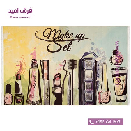 فرش 700 شانه طرح لوازم آرایش 101433 کلاریس محتشم