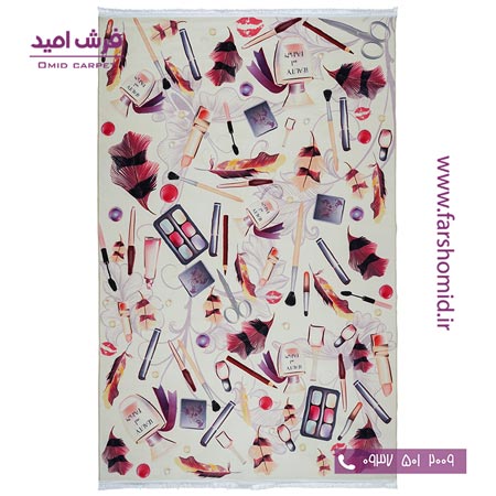 فرش 700 شانه طرح لوازم آرایش 101434 کلاریس محتشم