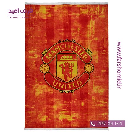 فرش 700 شانه طرح تیم منچستر یونایتد 101444 کلاریس محتشم