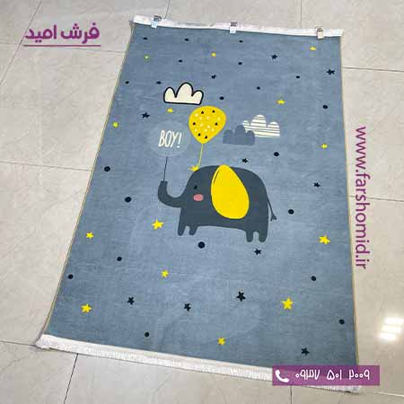 فرش 700 شانه طرح فیل 101259 کلاریس محتشم