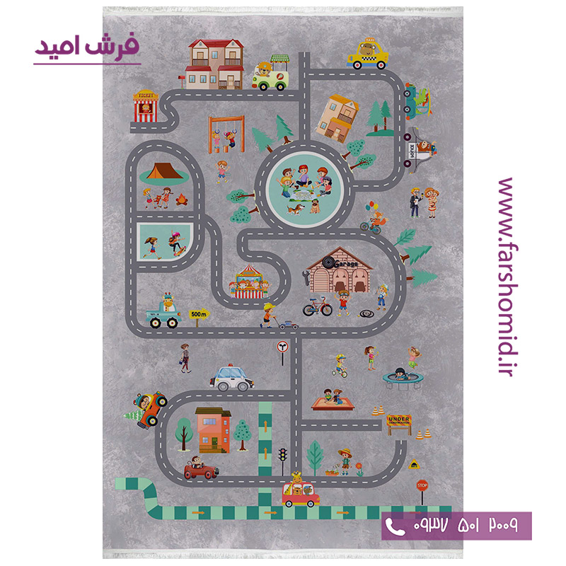 فرش 700 شانه طرح خیابان 101270 کلاریس محتشم