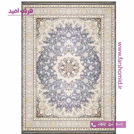 فرش ماشینی 700 شانه کلکسیون آوازه افشان اصفهون متالیک فرش سورنا