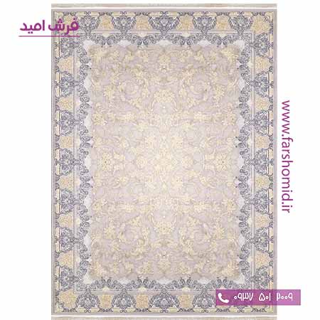 فرش ماشینی 700 شانه کلکسیون آوازه افشان آرمان طلاکوب فرش سورنا