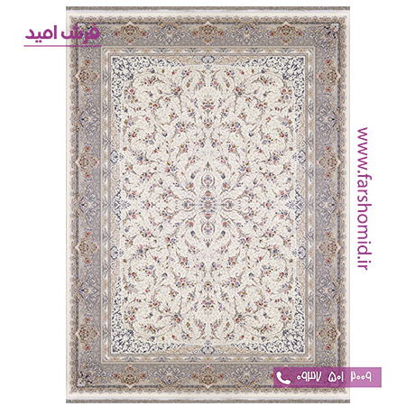 فرش ماشینی 1000 شانه افشان ساران کرم فرش سورنا