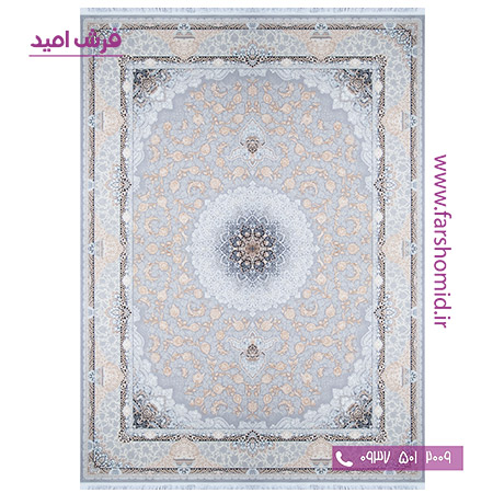 فرش ماشینی 1000 شانه سروناز سیلور ( طلاکوب ) فرش سورنا