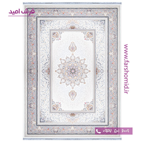 فرش ماشینی 1000 شانه سلین کرم فرش سورنا